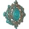 Ekena Millwork Katheryn Ceiling Medallion, Hand-Painted Copper Green Patina, 22 1/2"W x 30 3/8"H x 1 1/2"P CM30KTCGS - alternate 4